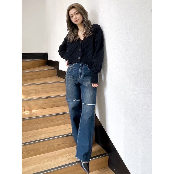 売れ筋商品|||ゲタス ニット&セーター レディース アウター MEBA - Cardigan - egret FREAK'S STORE ニット セーター 金ボタン ケーブルニット