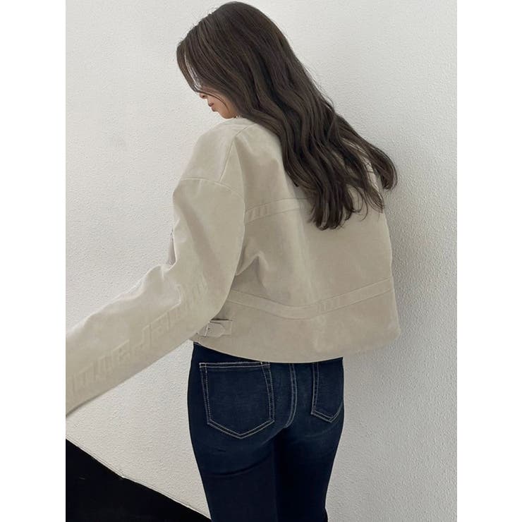 フェイクスウェードエンボスブルゾン | GYDA | 詳細画像16 