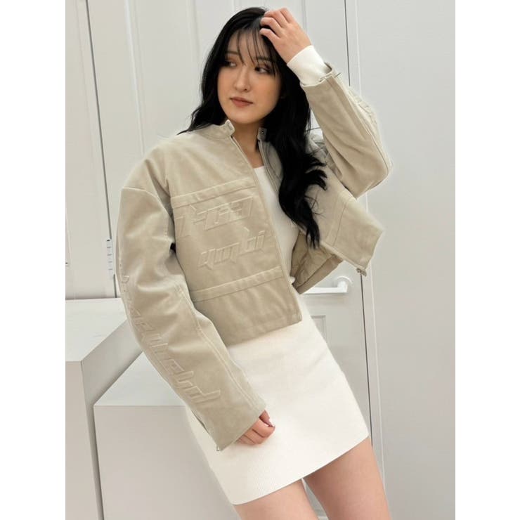 フェイクスウェードエンボスブルゾン | GYDA | 詳細画像21 