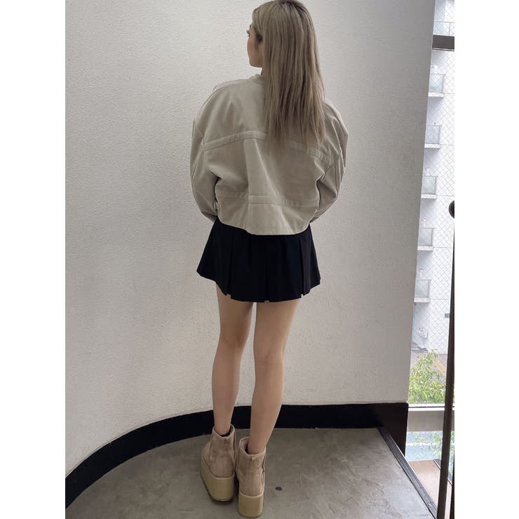 フェイクスウェードエンボスブルゾン | GYDA | 詳細画像28 