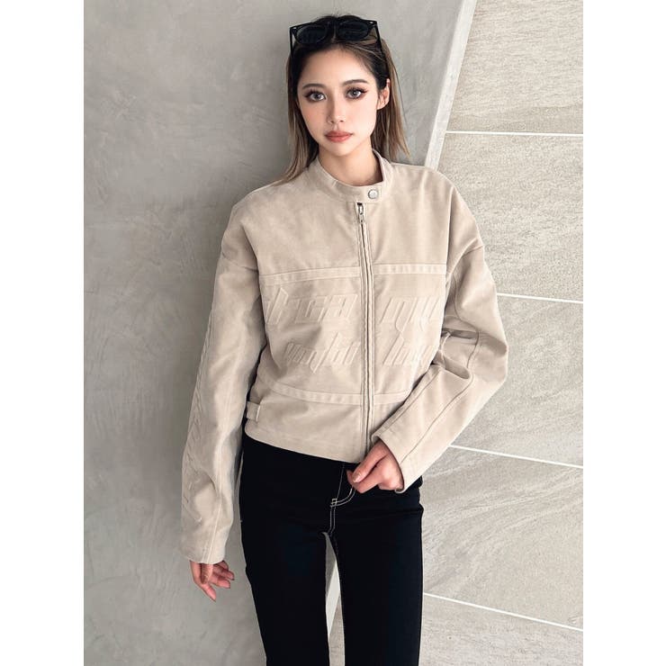 フェイクスウェードエンボスブルゾン | GYDA | 詳細画像29 