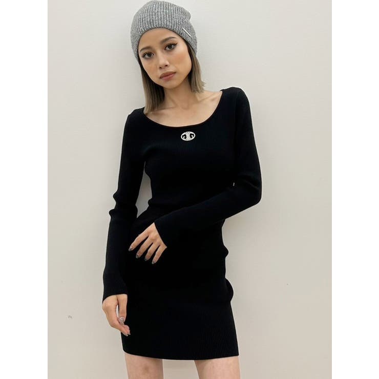 SIDE OPENロングニットワンピース（ワンピース）｜GYDA