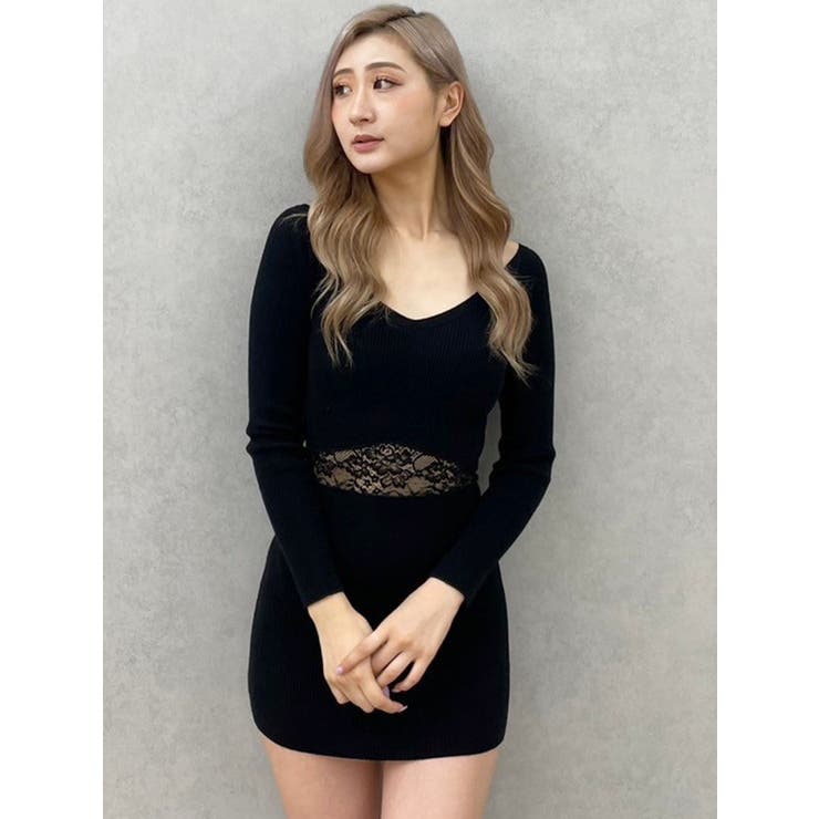 ウエストレース2WAYテレコニットワンピース | GYDA | 詳細画像12 