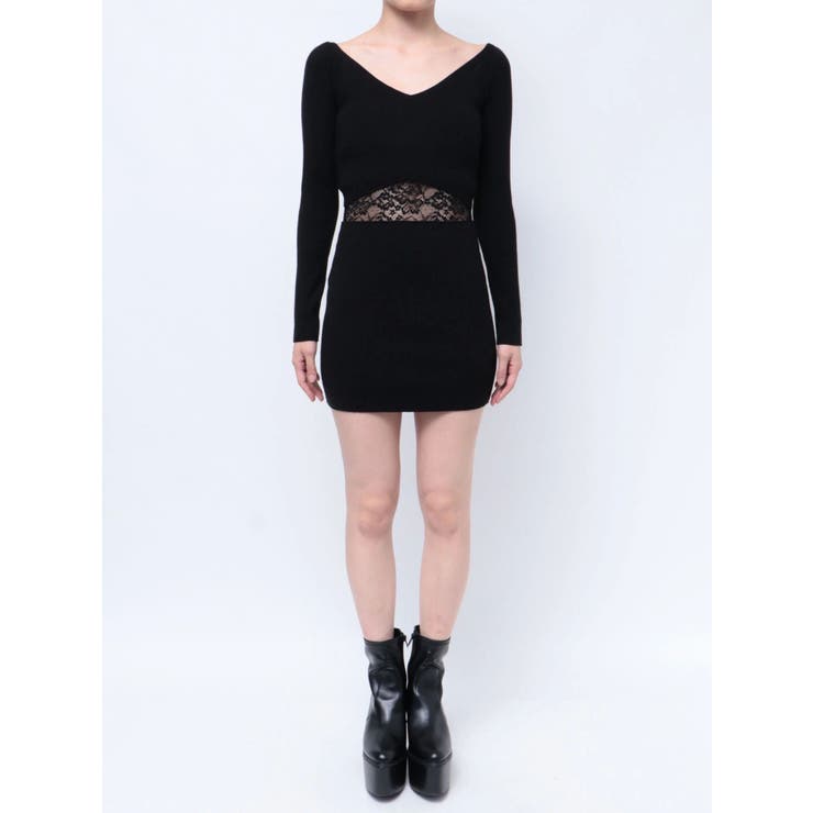 ウエストレース2WAYテレコニットワンピース | GYDA | 詳細画像26 