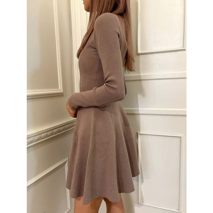 【TINY】ボトルネックニットフレアワンピース | GYDA | 詳細画像11 