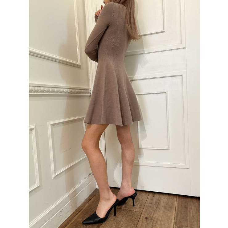 【TINY】ボトルネックニットフレアワンピース | GYDA | 詳細画像14 