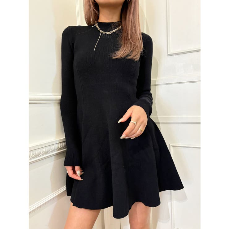 NOMBRE IMPAIR（ノンブルアンペール）の「メランジフライス ボトルネックワンピース（ワンピース）」 - WEAR