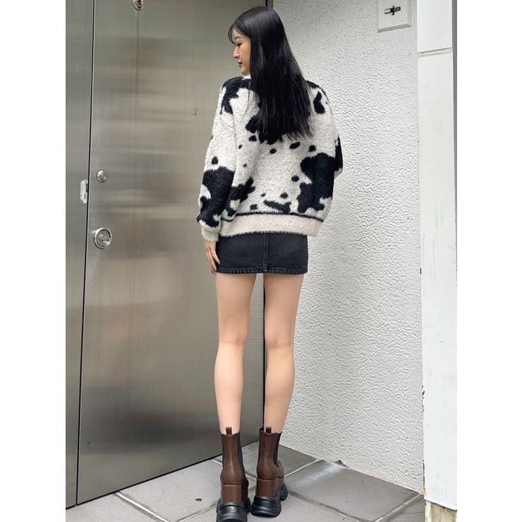 【SHOPLIST限定】カウスポットシャギーニットトップス | GYDA | 詳細画像13 