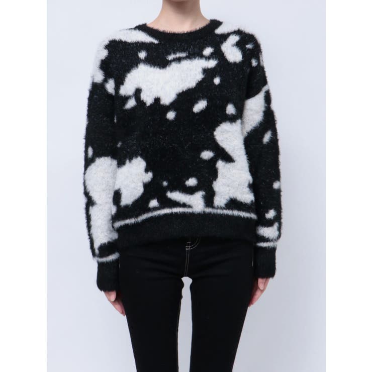 【SHOPLIST限定】カウスポットシャギーニットトップス | GYDA | 詳細画像16 