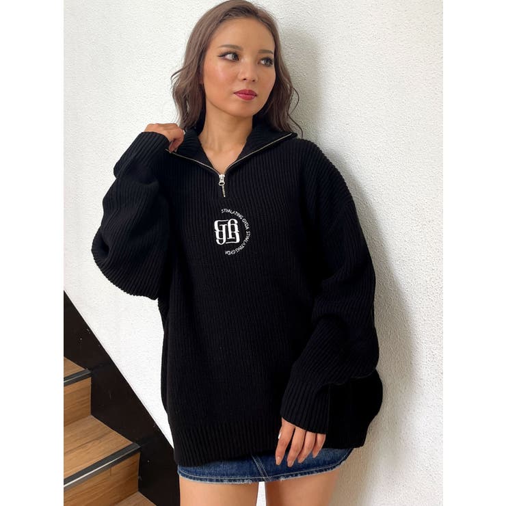 トップス 88101019 ジェイダ GYDA チルデンVネックグラインダー ニットトップス （オフ