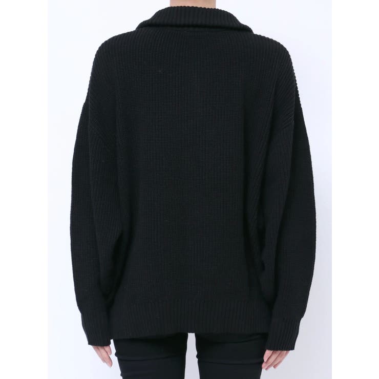 GYGYロゴハーフZIPニットトップス[品番：MKSW0060407]｜GYDA（ジェイダ