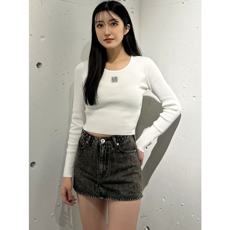 GYGYプレートニットトップス[品番：MKSW0061076]｜GYDA