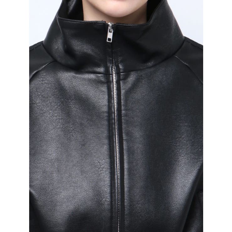 レースラインボリュームスリーブフェイクレザージャケット【SETUP着用可】 | GYDA | 詳細画像36 
