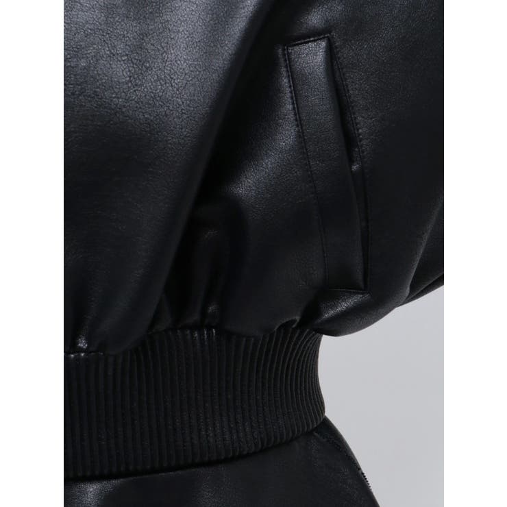 レースラインボリュームスリーブフェイクレザージャケット【SETUP着用可】 | GYDA | 詳細画像40 