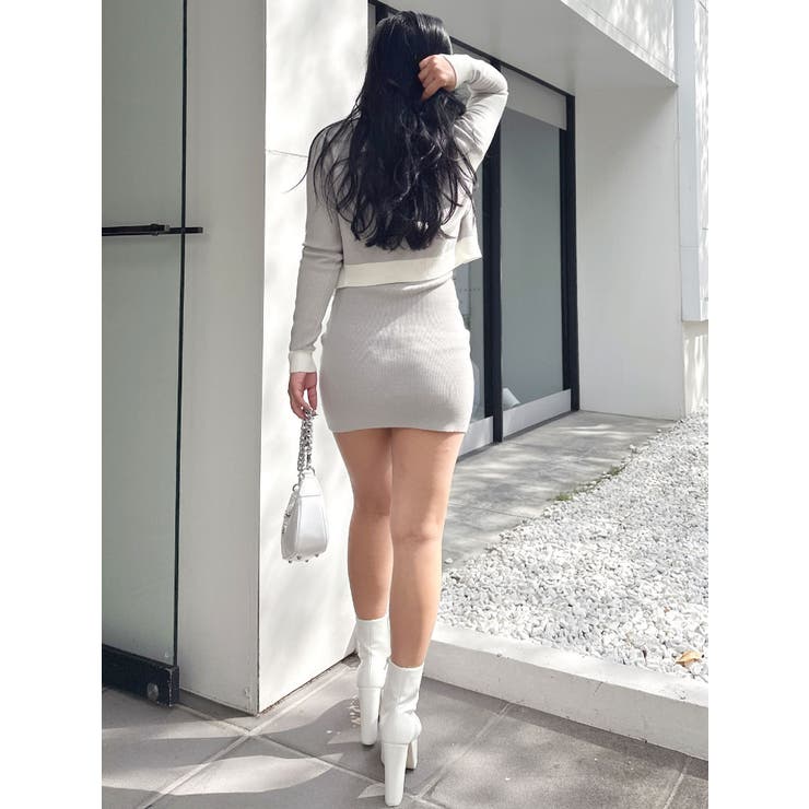 Symmetry GYDAバイカラーアンサンブルワンピース | GYDA | 詳細画像45 