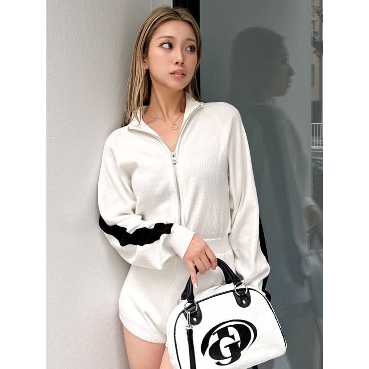 ラインスリーブニットロンパース | GYDA | 詳細画像12 