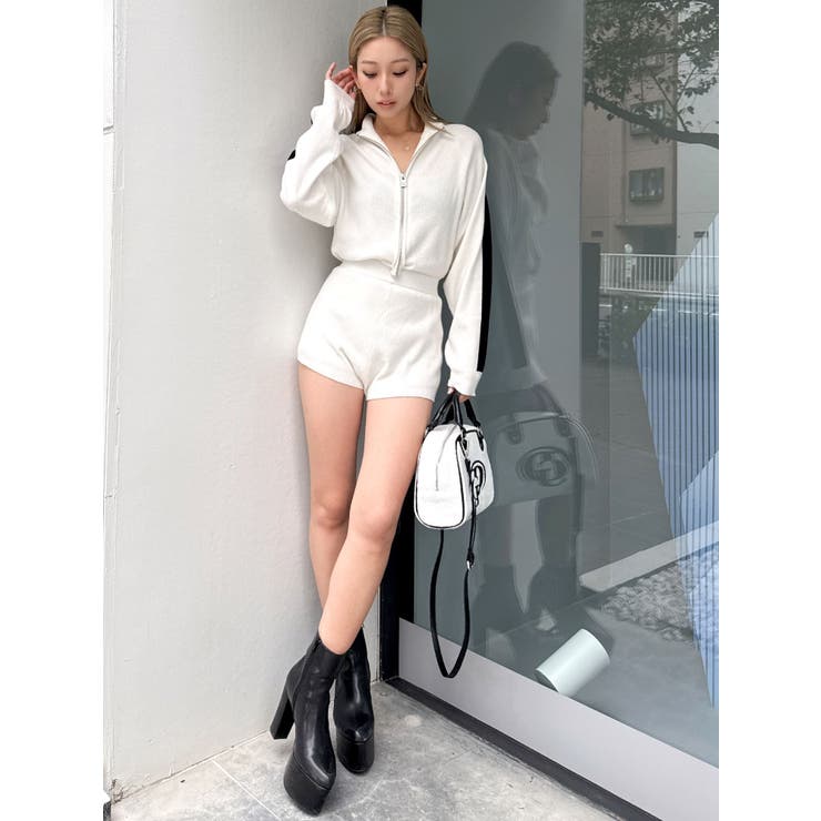 ラインスリーブニットロンパース | GYDA | 詳細画像13 