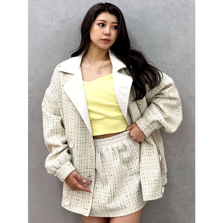 ツイード異素材スカートライクショートパンツ【SETUP着用可】 | GYDA | 詳細画像28 