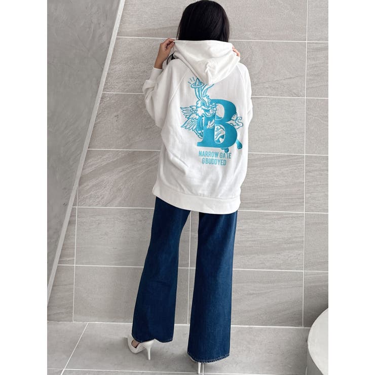 ハイウエストKNEEダメージbijouワイドデニムパンツ | GYDA | 詳細画像36 