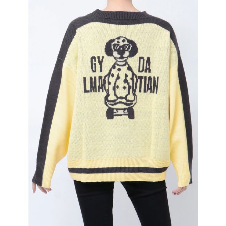 GYDALMATIAN BICOLORニットトップス[品番：MKSW0062450]｜GYDA