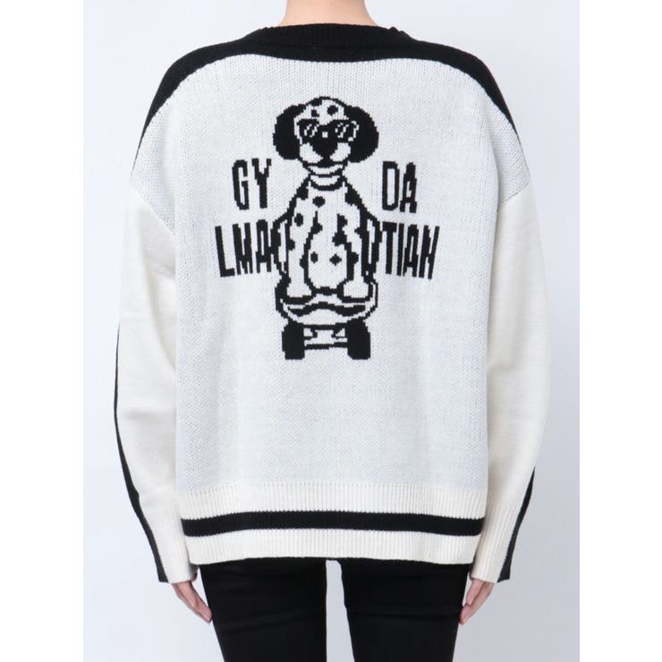 GYDALMATIAN BICOLORニットトップス[品番：MKSW0062450]｜GYDA
