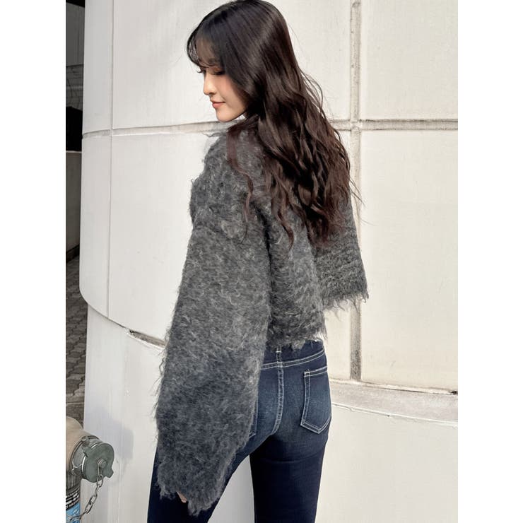 モヘアタッチシャギーショートニットトップス【WEB限定】 | GYDA | 詳細画像27 