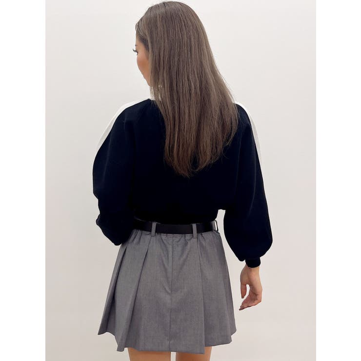 round GY BICOLOR POLOニットトップス[品番：MKSW0061652]｜GYDA