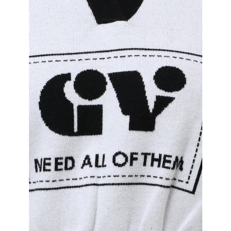 round GY BICOLOR POLOニットトップス[品番：MKSW0061652]｜GYDA