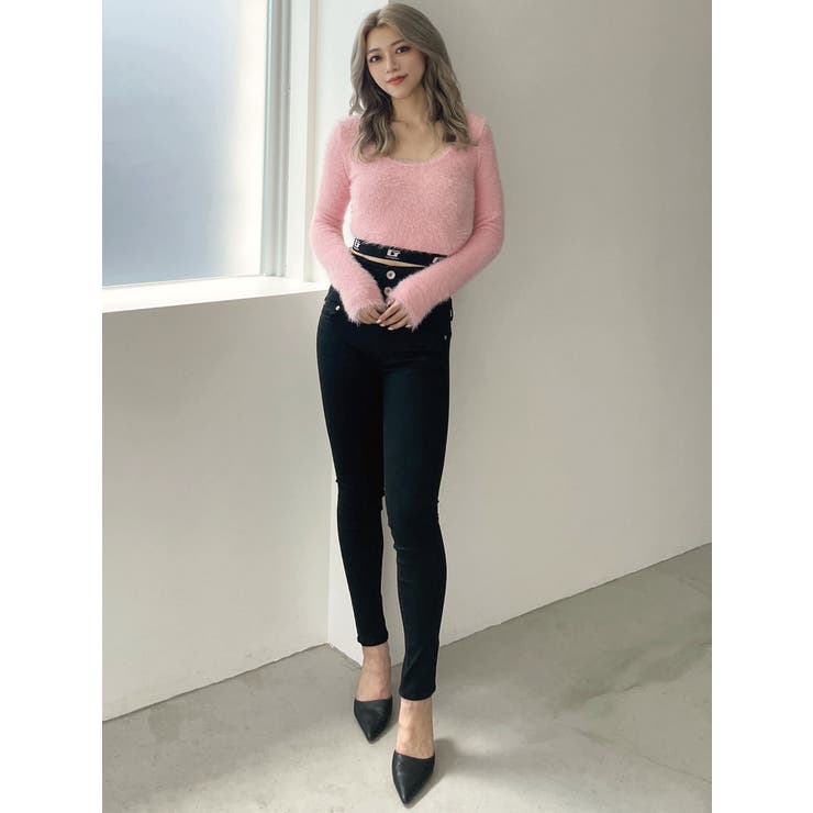 希少❣️Atelier GG 縮み加工あり　チェックシャツ　黄色系　サイズ1ハーフ osharewalker ニット レディース トップス 秋冬 長袖 異素材MIX