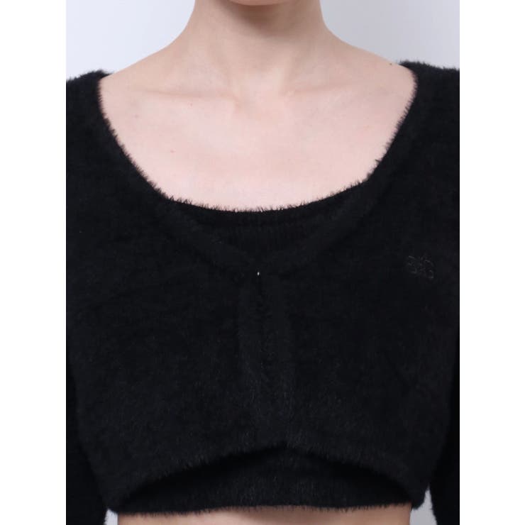 Symmetry GYDA embroideryシャギーニットカーディガン【SE… | GYDA | 詳細画像28 