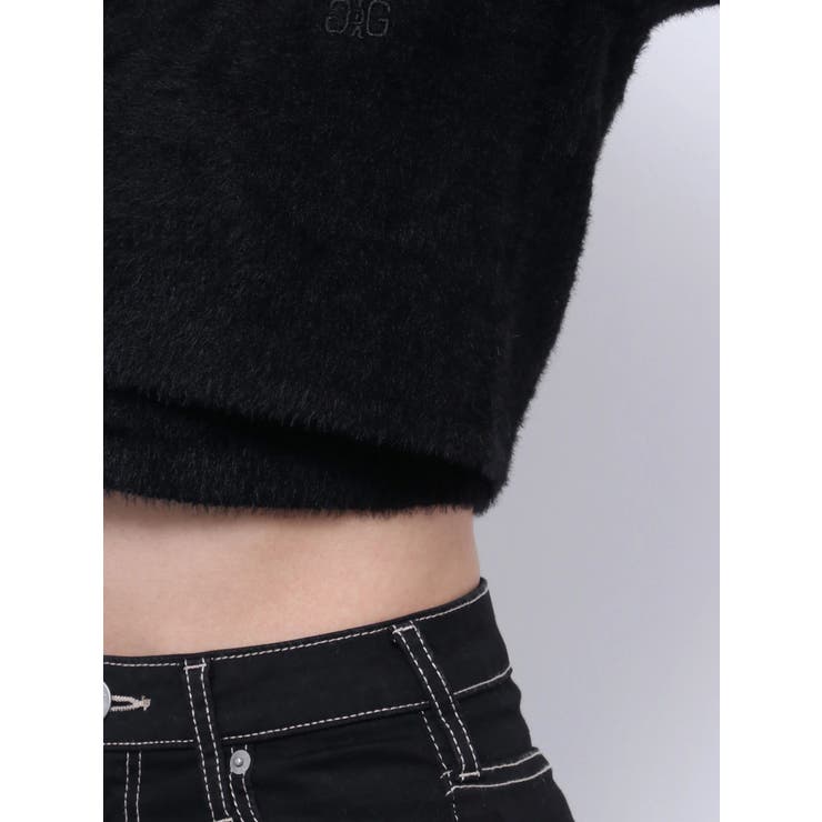 Symmetry GYDA embroideryシャギーニットカーディガン【SE… | GYDA | 詳細画像30 