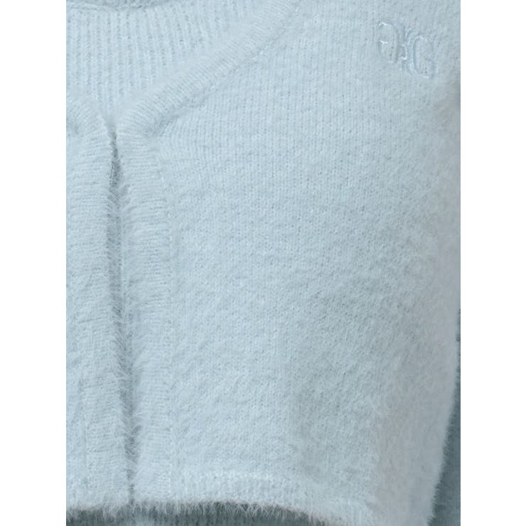Symmetry GYDA embroideryシャギーニットカーディガン[品番
