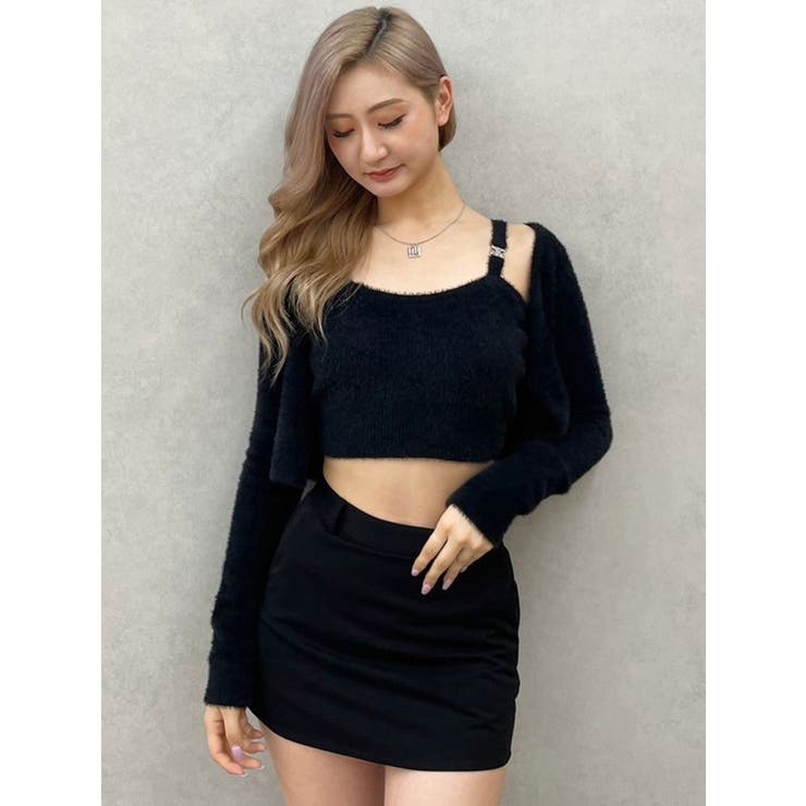 Symmetry GYDA embroideryシャギーニットカーディガン【SE… | GYDA | 詳細画像42 