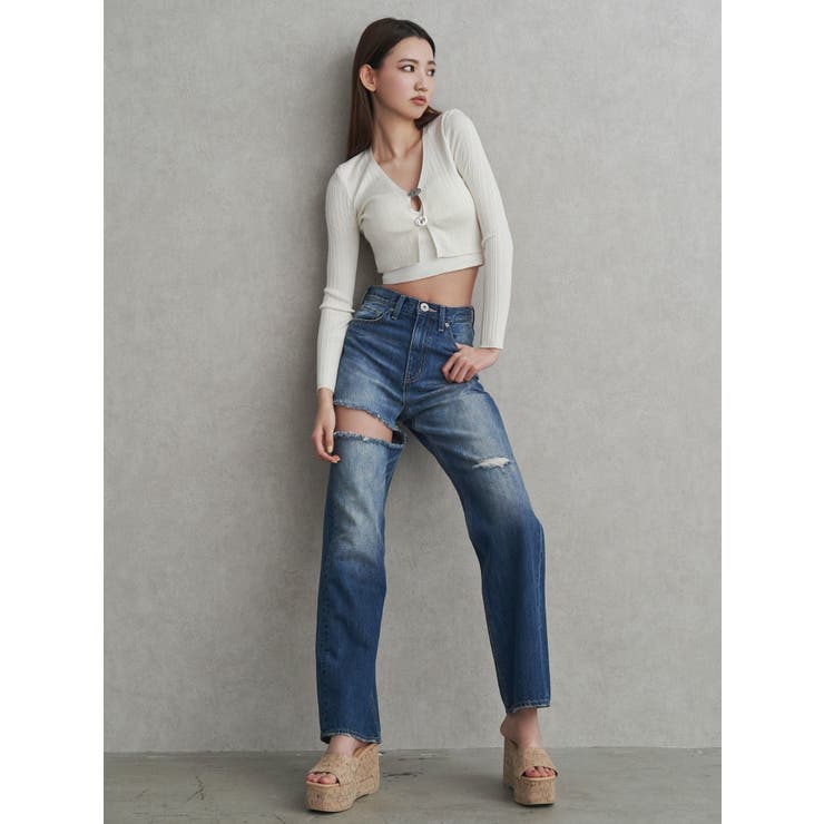 GDチャームニットカーディガン | GYDA | 詳細画像3 