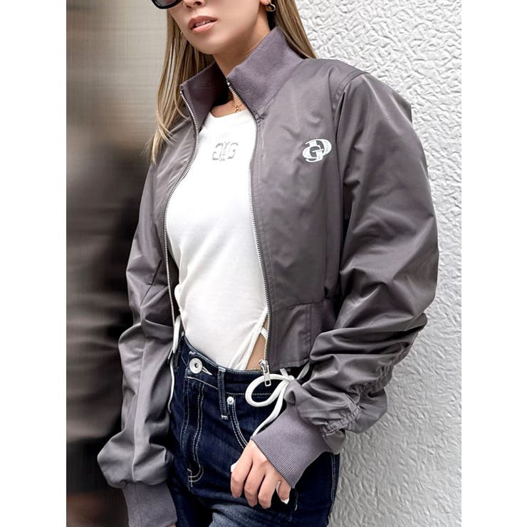 チャコールグレー | GDハイネックショートブルゾン | GYDA