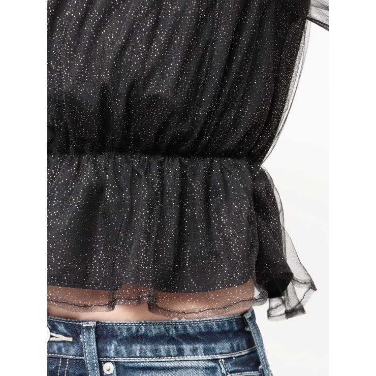 ラメチュールオフショルブラウス | GYDA | 詳細画像20 