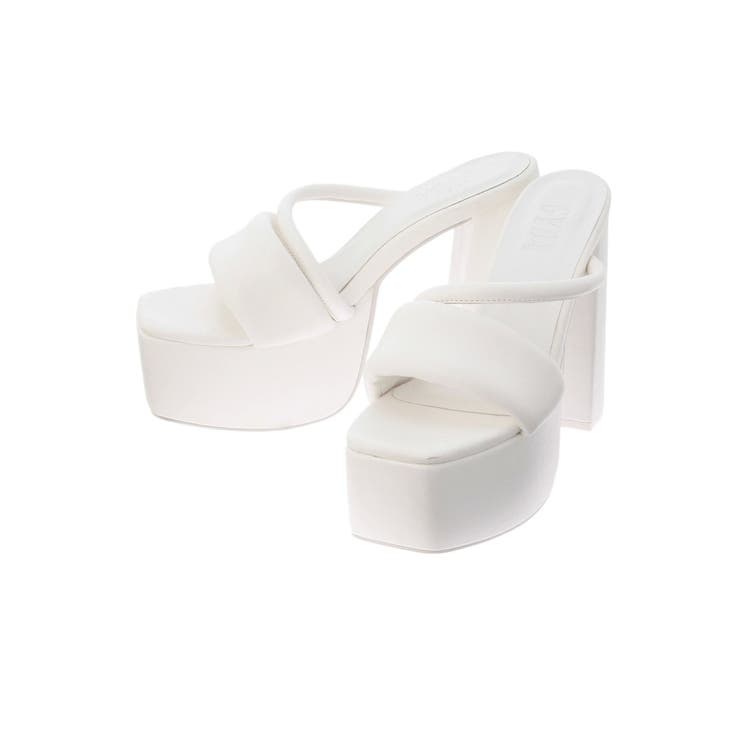 アシンメトリーラインパディングチャンキーサンダル | GYDA | 詳細画像22 