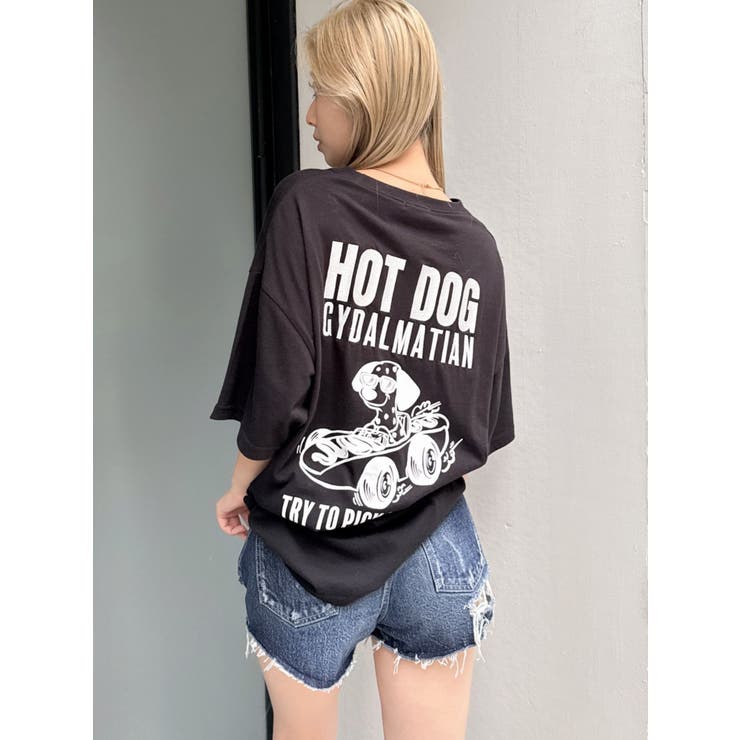 ハイウエストBACK RIPPEDデニムショートパンツ | GYDA | 詳細画像5 