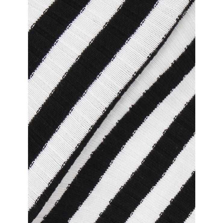 BACK OPENハーフスリーブPOLOニットトップス | GYDA | 詳細画像26 