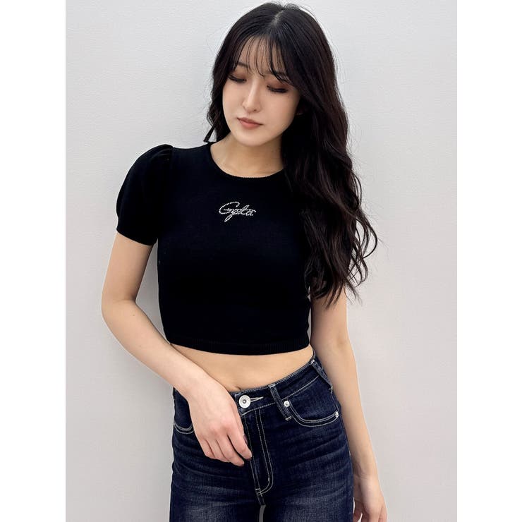 Gydaパフスリーブニットトップス | GYDA | 詳細画像12 