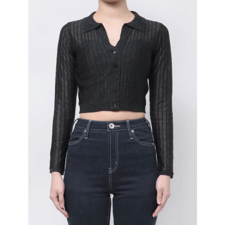 シアーニットポロトップス | GYDA | 詳細画像24 