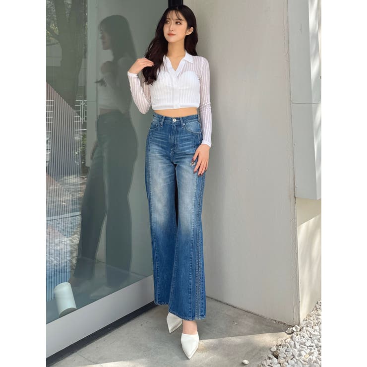 シアーニットポロトップス | GYDA | 詳細画像37 