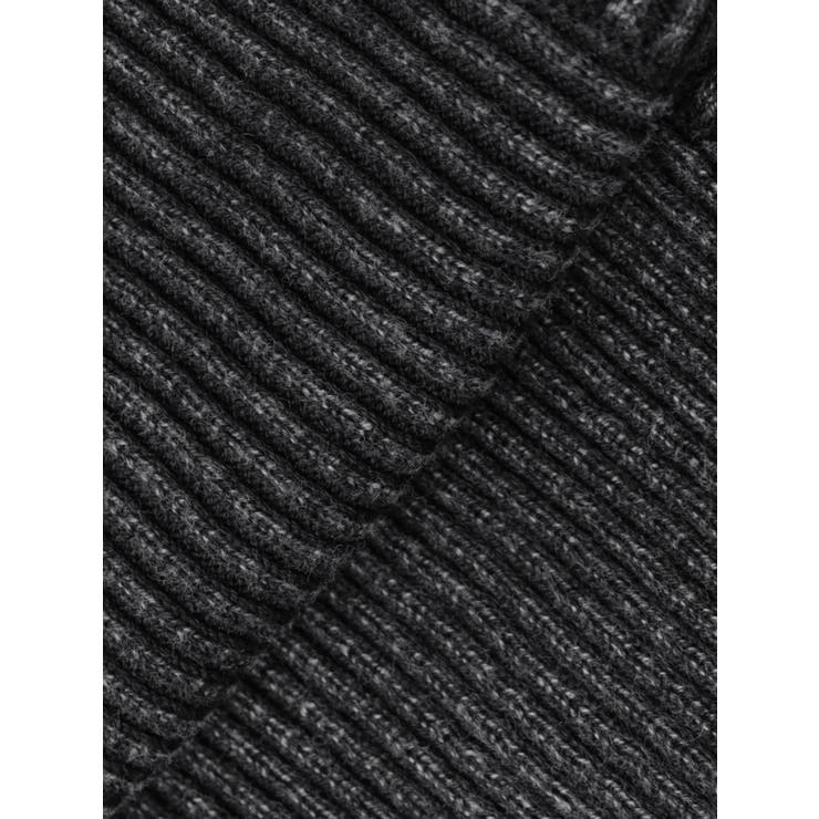 ハーフスリーブブリーチWファスナーリブニットトップス | GYDA | 詳細画像43 