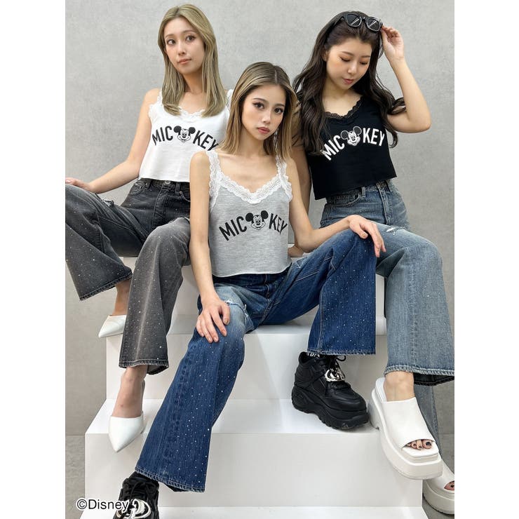 Mickey Mouse / レースデザインタンクトップ | GYDA | 詳細画像2 