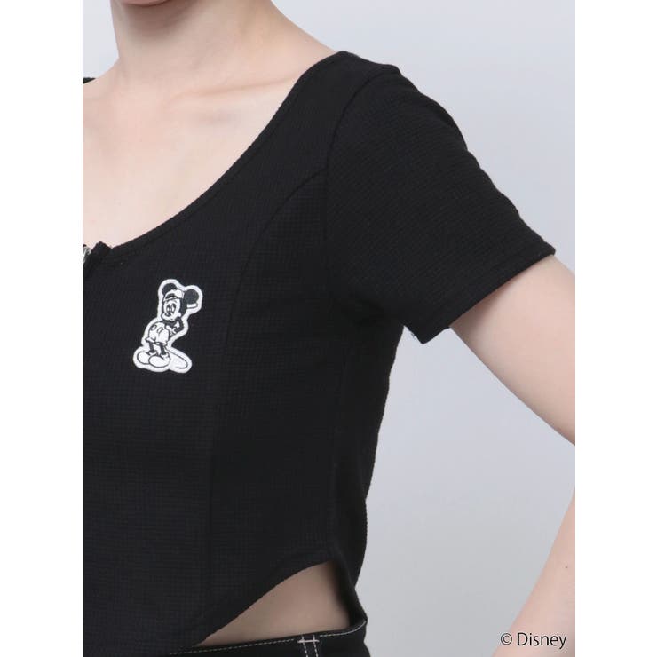 Mickey Mouse / フロントZIPワッフルトップス | GYDA | 詳細画像21 