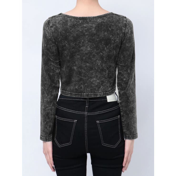 BACK BONES STONEタイトショートロンT[品番：MKSW0063131]｜GYDA