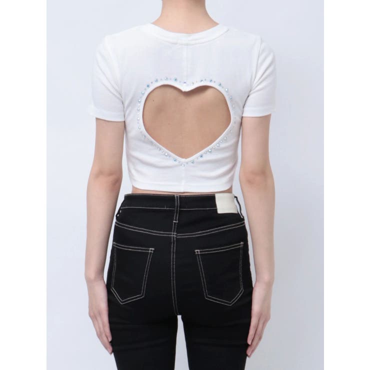 BACK OPEN bijou heartトップス | GYDA | 詳細画像24 