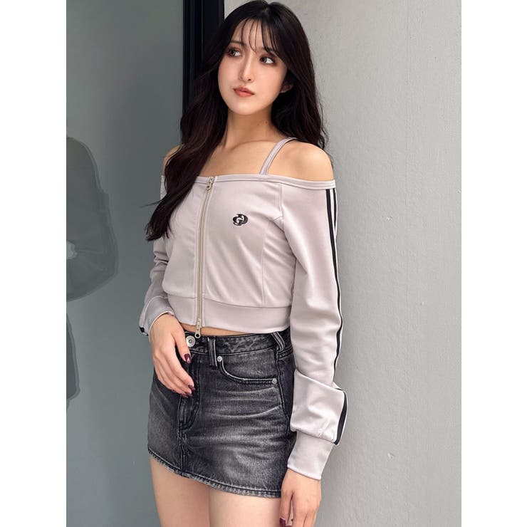 GD track 2ラインオフショルトップス | GYDA | 詳細画像36 