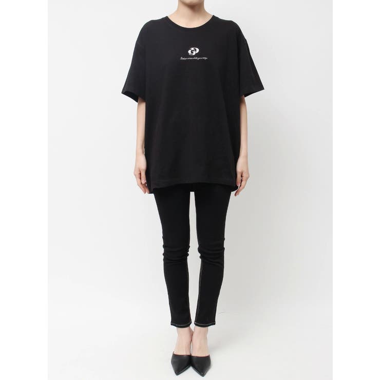 BACK GYDA bijou BIG Tシャツ　col/ BK BACK GYDA bijou BIG Tシャツ[品番：MKSW0063464]｜GYDA
