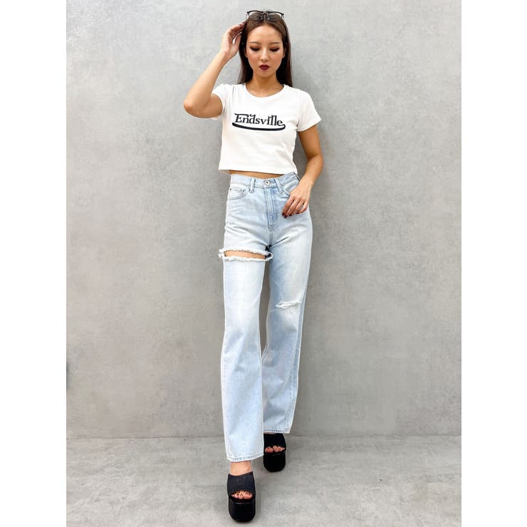 EndsvilleショートTシャツ[品番：MKSW0062778]｜GYDA（ジェイダ